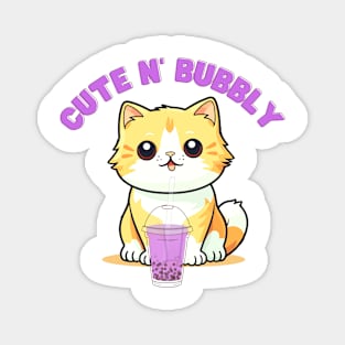 Cute n’ bubbly cat Magnet