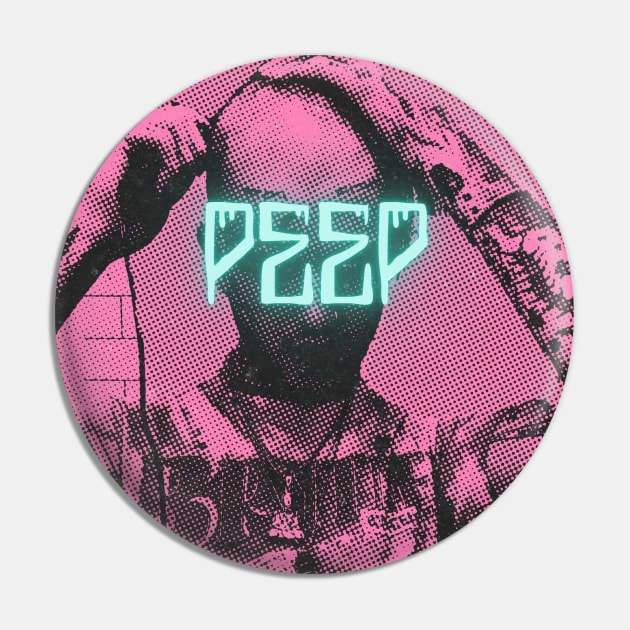 Lil Peep Neon Aesthetic Streetwear Pin by Soulphur Media
