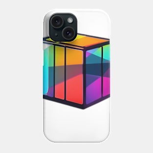 Rubic Cube Neon Shadow Silhouette Anime Style Collection No. 375 Phone Case