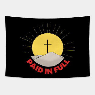 Paid In Full | Christian Saying Tapestry