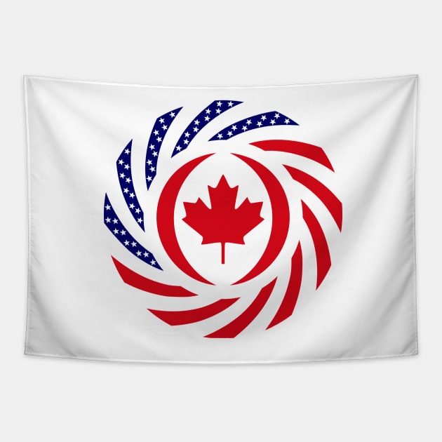 Canadian American Multinational Patriot Flag Tapestry by Village Values