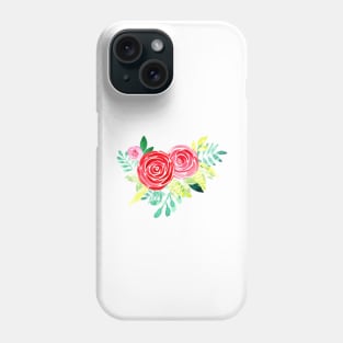 Rose Florals in Watercolor Phone Case