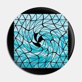 GEOMETRIC GLACIER ICE Pin