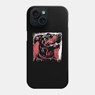 Retro Art Dobermann Dog Lover Phone Case