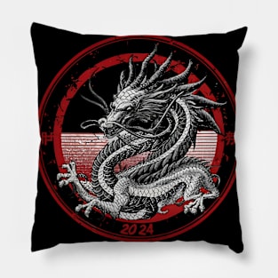 2024 Chinese New Year of the Wood Dragon 木龍年 Mù lóng nián Pillow