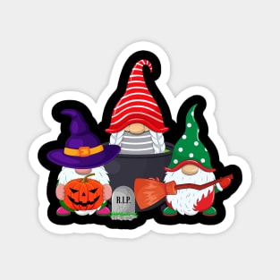 Halloween Gnomes Cute Autumn Pumpkin Fall Magnet