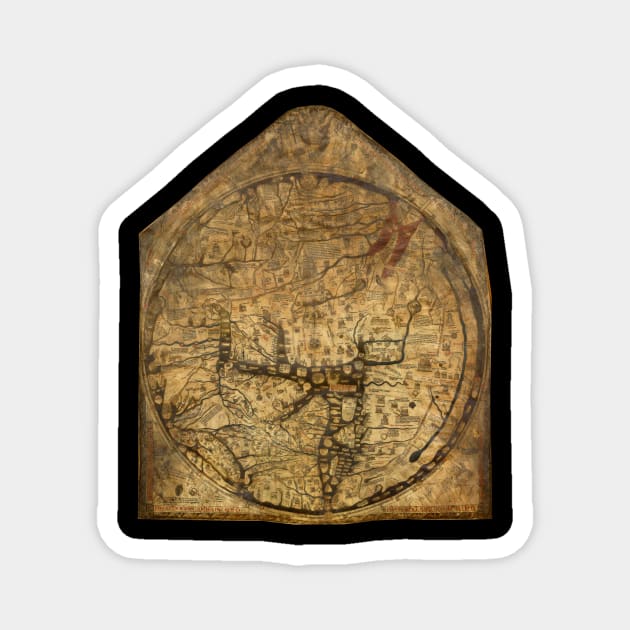 Hereford Mappa Mundi Magnet by Medievalists.net