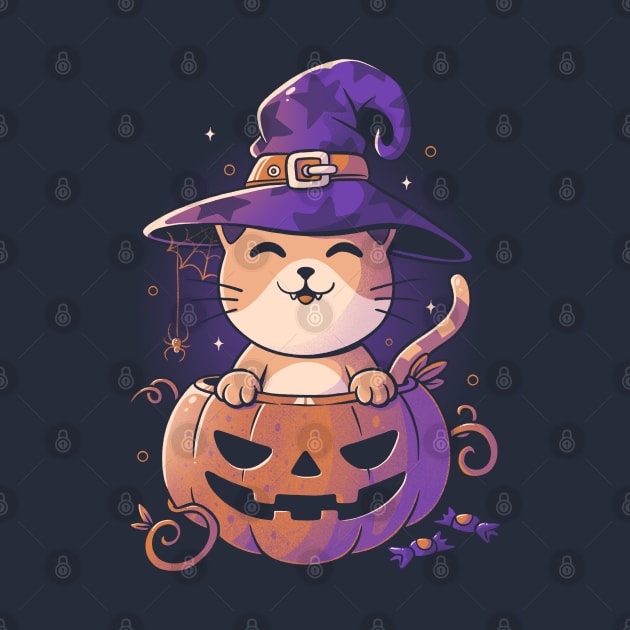 Spooky Kitty Funny Cute Magic Halloween by eduely