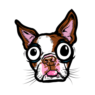 Brown Boston Terrier T-Shirt