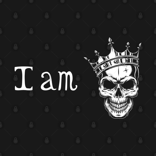 i am king skull and crown by youki