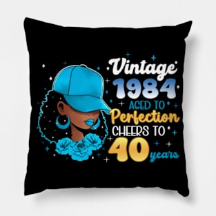 fabulous 40 and sassy stepping into my 40th birthday like a boss B-day Gift For Women Pillow