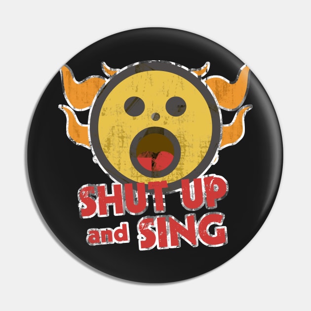 Funny Choir and Singer Pin by evisionarts