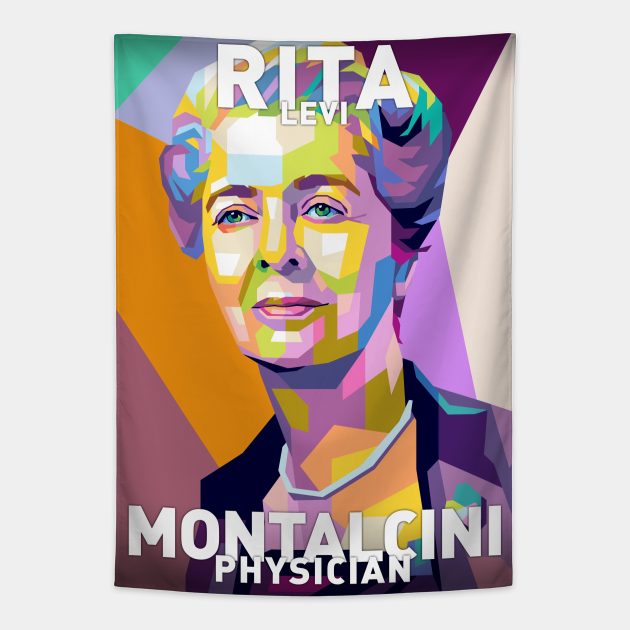 Rita Levi Montalcini Tapestry by Shecience