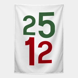 December 25th Numbers Christmas Tapestry
