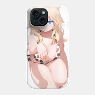 Cow Pattern Bikini Girl Phone Case