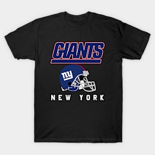 New York Giants Helmet Retro  Vintage New York Giants T-Shirt