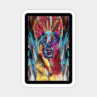 Darn Doggie Club - Psychedelic Doggie Art Magnet