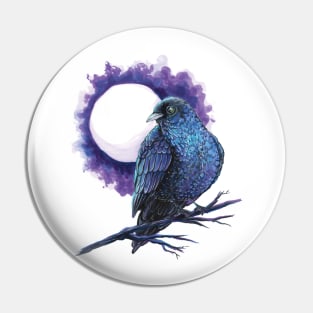 Beautiful Raven Bird Pin