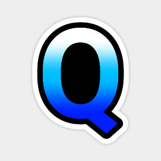 Blue Letter Q Magnet