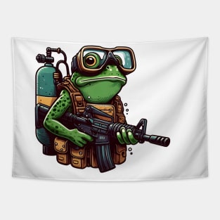 Tactical Frog Tapestry