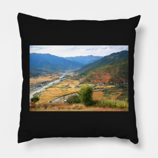 The Paro Valley, Bhutan, Eastern Himalayas Pillow