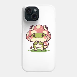 Frog with Red Mushroom Hat Phone Case