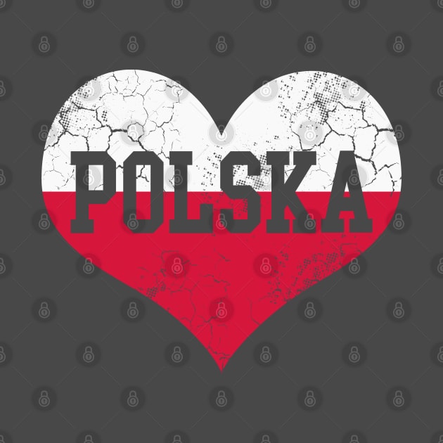 Polska Heart Poland Flag Polish Family Heritage by E