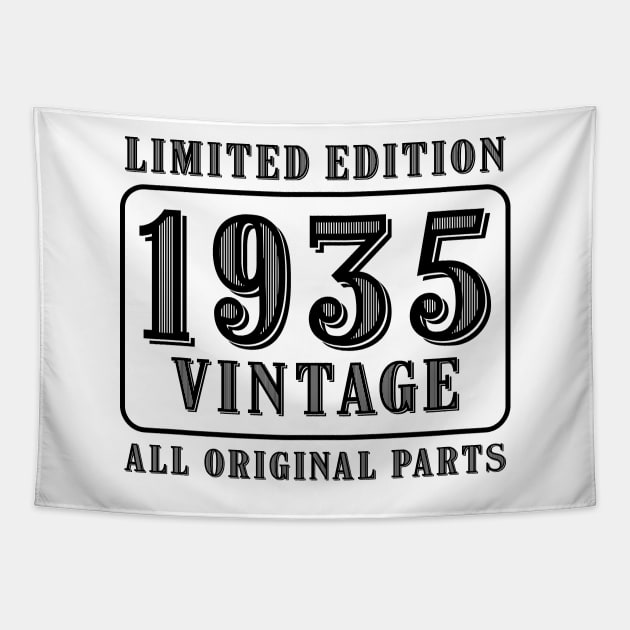 All original parts vintage 1935 limited edition birthday Tapestry by colorsplash