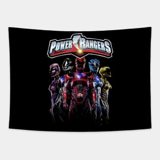 Yellow Power Ranger Courage In Every Strike Tapestry