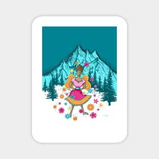 Magic snow fairy Magnet