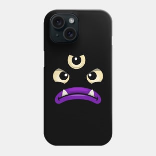Creepy 3 eyed face Phone Case