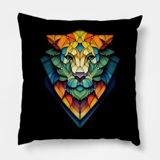 Glasswork lion Pillow