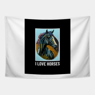 Horse Lover Art Tapestry