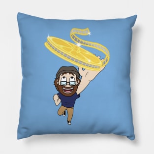 Grabbin' the Golden Reel Pillow