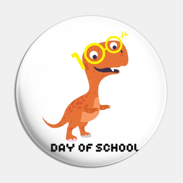 Dinosaur T-Rex 100th Day Of School Funny Gifts Pin by macshoptee