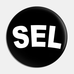 SEL Bold White Pin