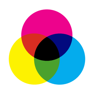 CMYK / RBG Graphic Artist Color Wheel T-Shirt