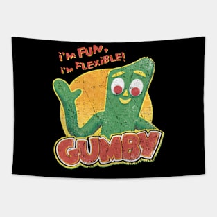 Gumby I'm Fun, i'm Flexible! Tapestry