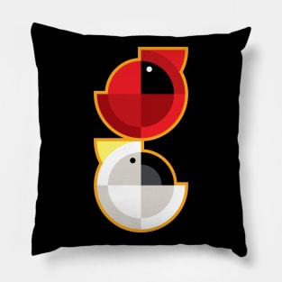 Quadrant Cardinal and Cockatoo Pillow