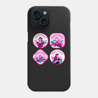 In October We Wear Pink Breast Cancer Awareness Survivor Phone Case