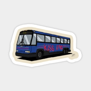 Kiss Me On The Bus Magnet