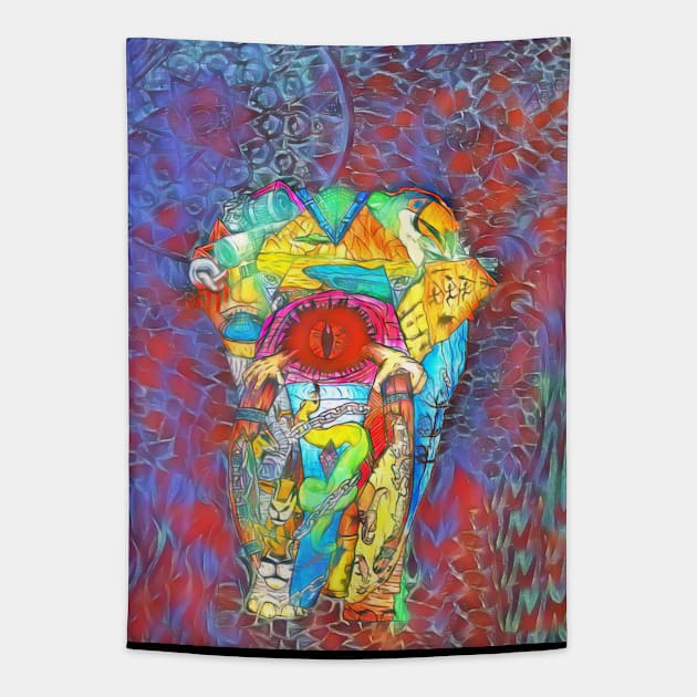 Elephant 3 Tapestry by Mr. Leon Artwork