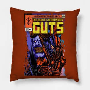 The Incredible Black Swordsman (Version 1) Pillow