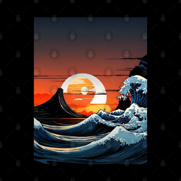 The Great Wave mashup by Rogue Clone