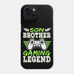 Son Brother Gaming Legend Gamer Gifts For Teen Boys Gaming Phone Case