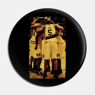 FAB FIVE TEAMS BASKETBALL RETRO Pin