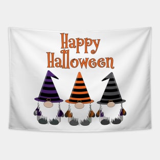 Happy Halloween Gnomes Tapestry