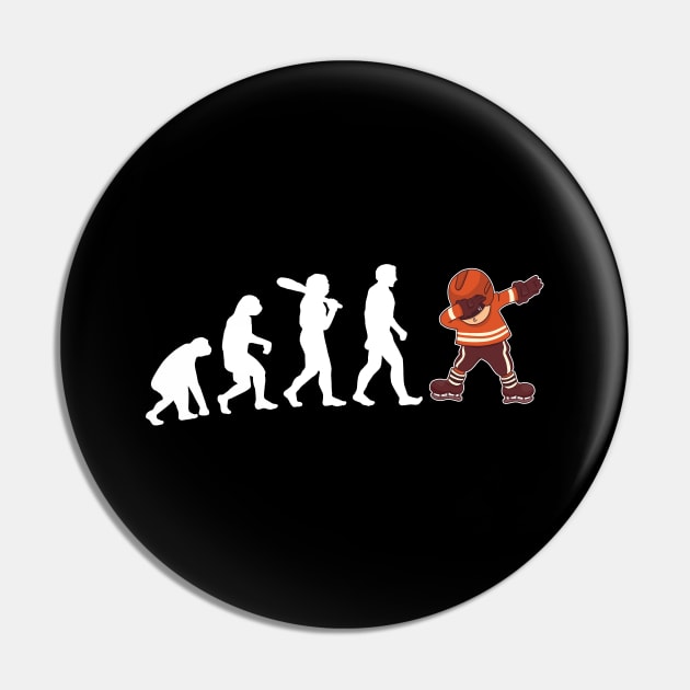 Ice Hockey Evolution Funny Dabbing Ice Hockey Pin by funkyteesfunny