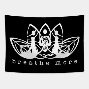 Breathe More Yoga Tapestry