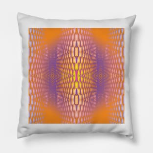 trippy psychedelic grate Pillow